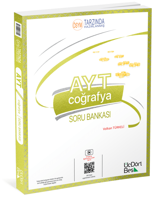 ÜçDörtBeş AYT Coğrafya Soru Bankası